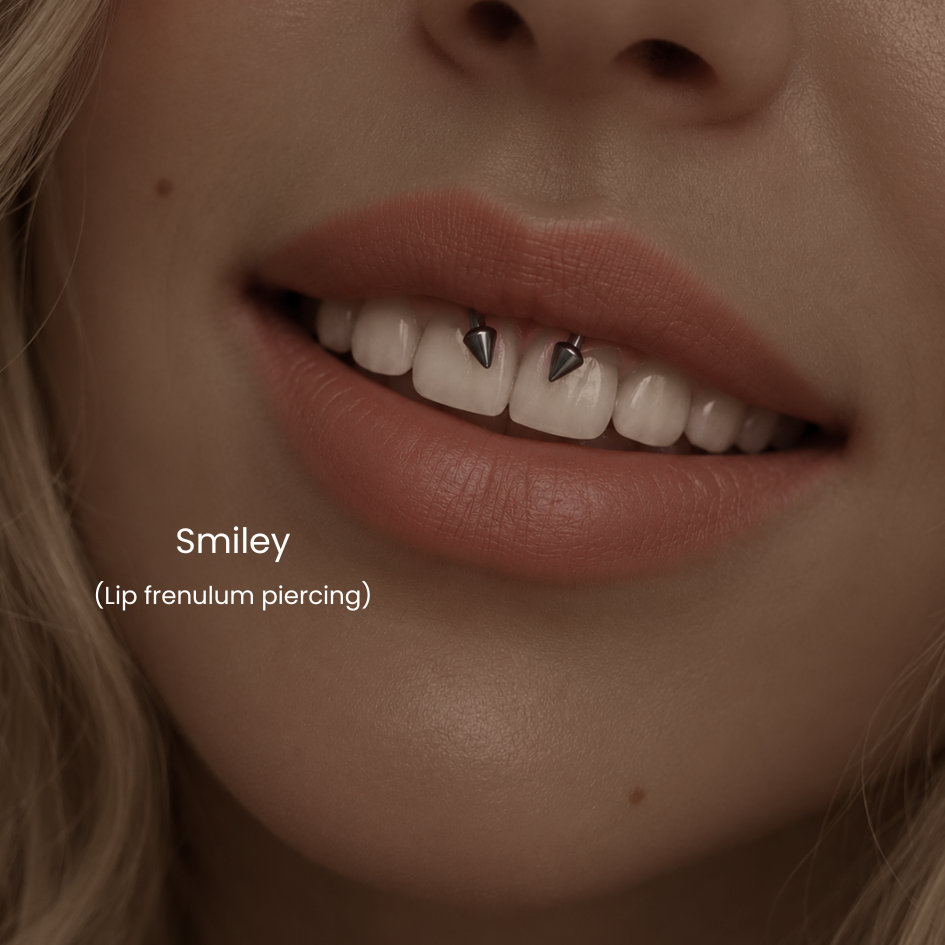 smiley piercing
