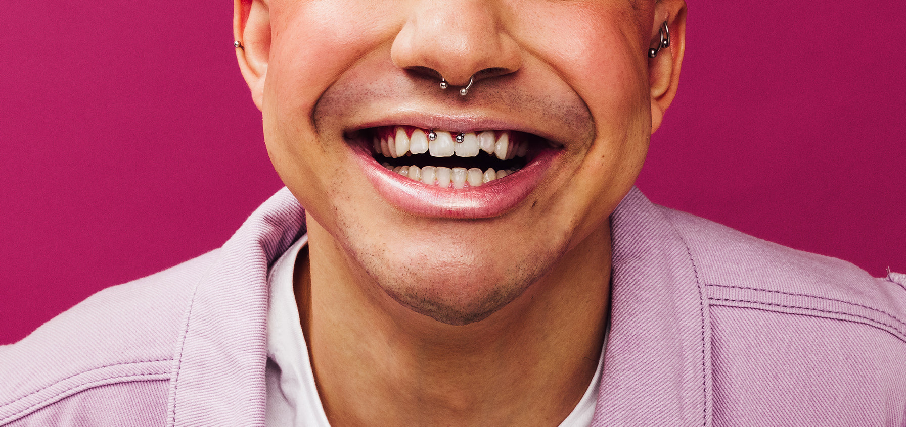 smiley piercing