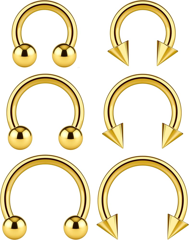Piercing Pals Smileys Gold Frenulum Ring