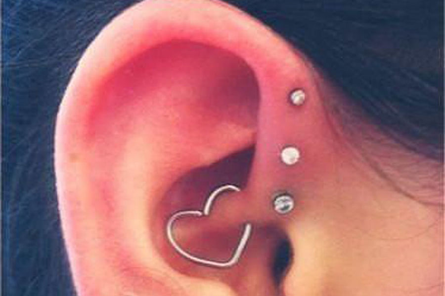 symbolic helix tragus daith piercing