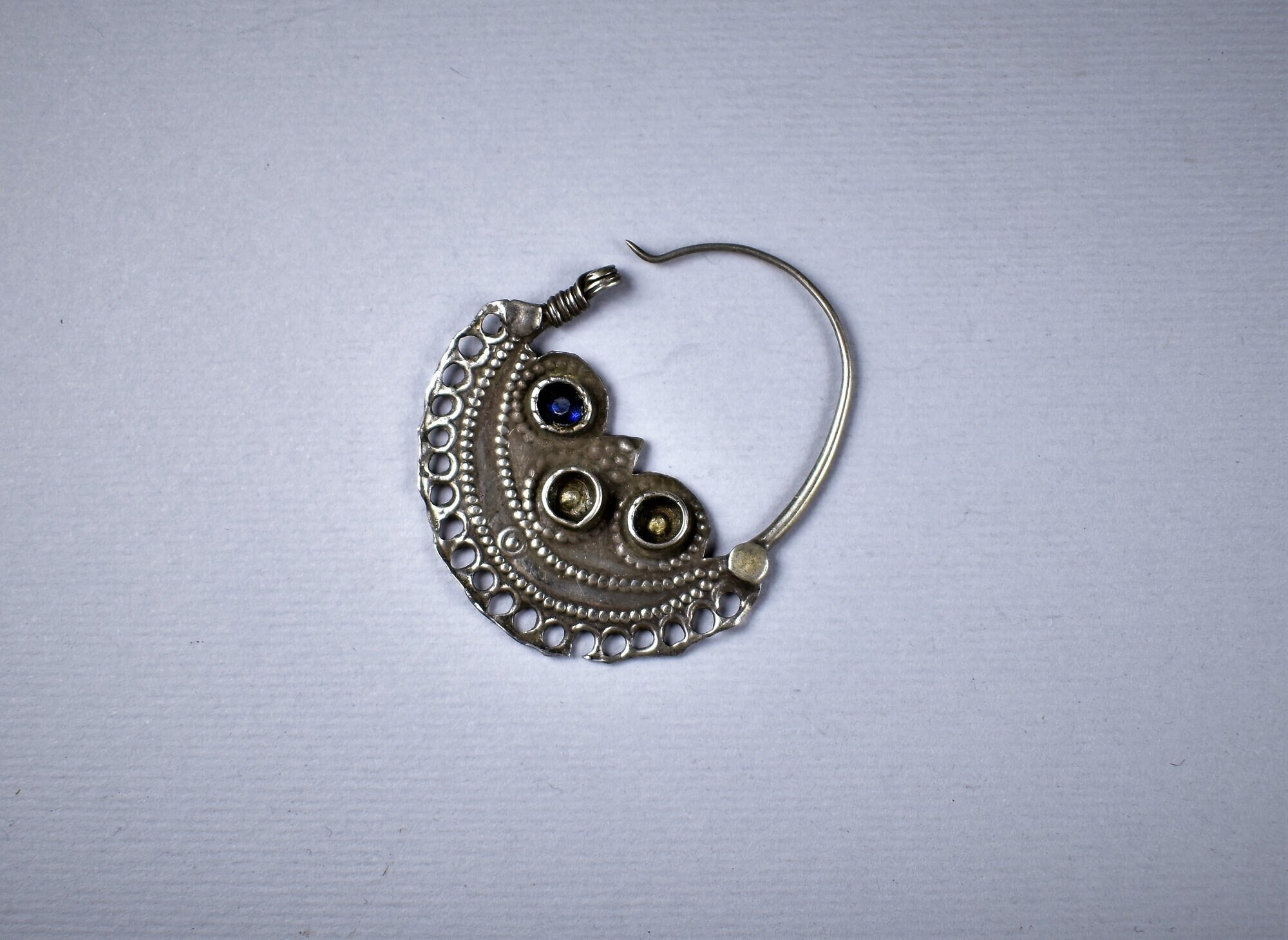 Berber silver nose ring