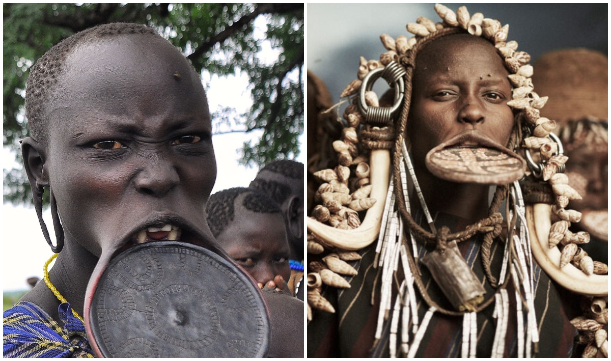 Mursi tribe lip plate