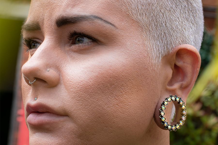 extreme ear stretching