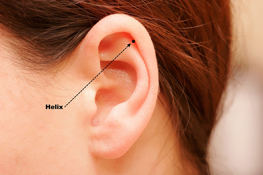 Celebrity Helix Piercing Styles