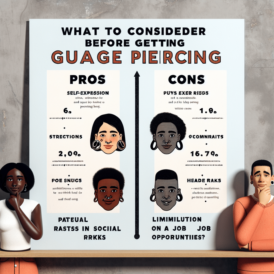 The Pros and Cons of Going Big: What to Consider Before Getting a Gauge Piercing