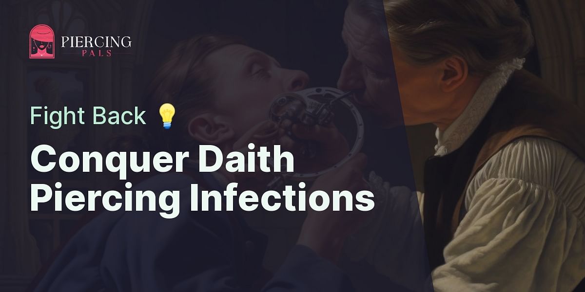 How should I manage a daith piercing infection?